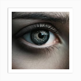 Close Up Of A Woman'S Eye 3 Art Print