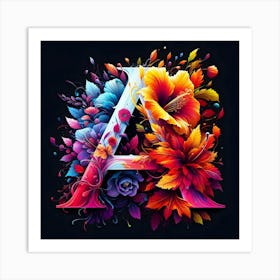 Letter A Art Print