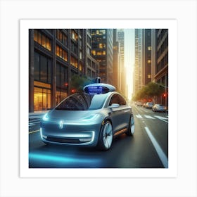 Self - Driving Car 1 Art Print