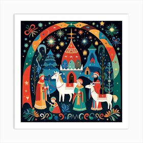 Nativity Scene 10 Art Print