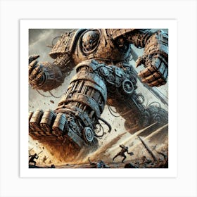 Tytan Iron Juggernaut Ground Shaking Stomp Art Print