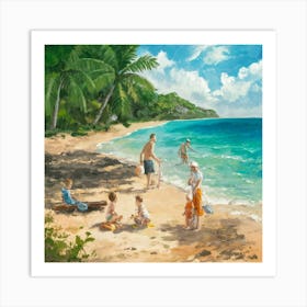 Beach Day 2 Art Print Illustration Painting De0qhqygsgirjmhbv6nu5a Ws5cqmj0qbwwyxccoqsvvg Art Print