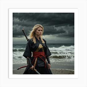 Samurai Warrior 1 Art Print