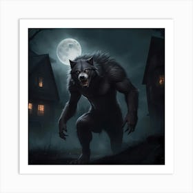 Lycanthrope Nightmare Art Print