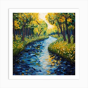 Canvas of Calm Art Print