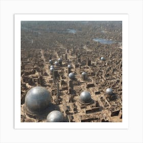 Futuristic Cityscape 36 Art Print