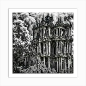 Castle In The Clouds 1 Art Print