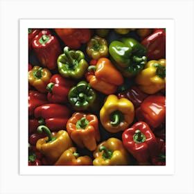 Colorful Peppers 89 Art Print