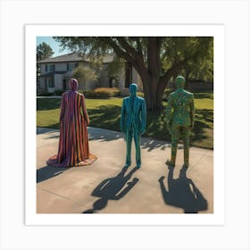 Three Men In Suits Art Print