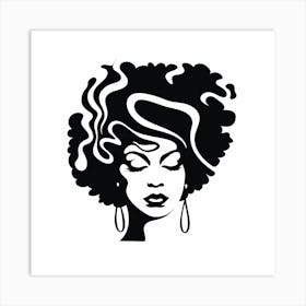 Afro Hair 1 Art Print