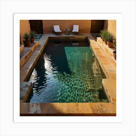 Default Moroccan Dipping Pool Art 3 Art Print