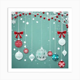 Christmas Ornaments 80 Art Print