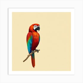 Parrot On A Branch 1 Art Print