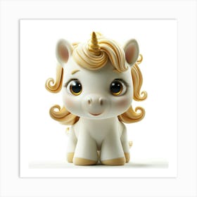 Unicorn Figurine 7 Art Print