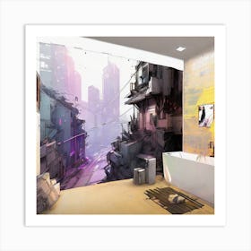 Futuristic City 3 Art Print