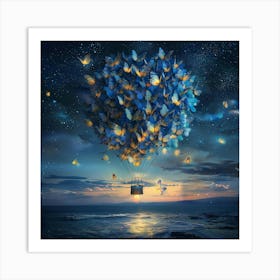 Butterflies In The Sky Art Print