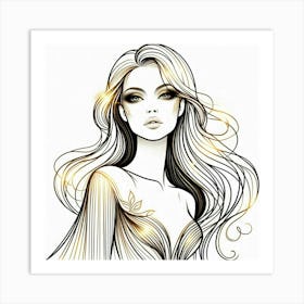 A lady 3 Art Print