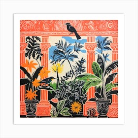 Bird In The Garden Art Print