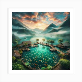 Koi Pond 18 Art Print