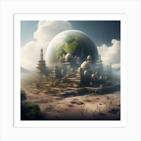 Futuristic City 268 Art Print