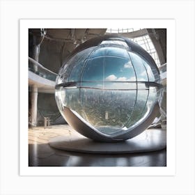 Futuristic Sphere 2 Art Print