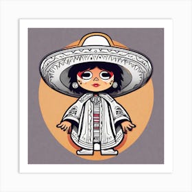 Mexican Girl 12 Art Print