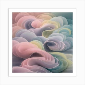 Abstract Clouds Art Print