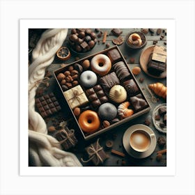 Chocolates In A Box Art Print
