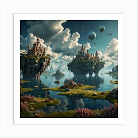 Fantasy Landscape Painting 24 Art Print