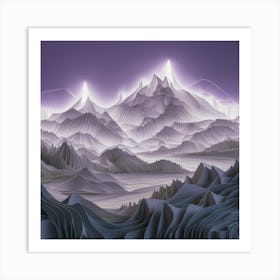 Mountain Landscape 10 Art Print