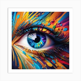 Eye Painting 1 Art Print