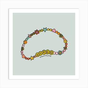 Virgo Friendship Bracelet Art Print