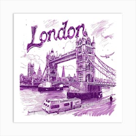 London Tower Bridge Art Print