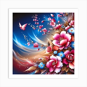 Flower Painting 2 Art Print