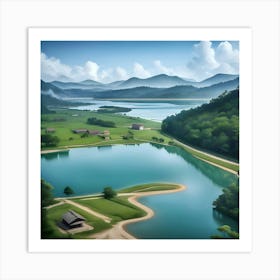 Landscape Painting Art Print