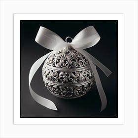 Silver Ornament 2 Art Print