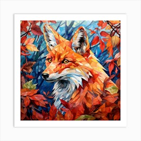 Fox In Autumn 1 Art Print