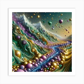 Psychedelic Landscape Art Print