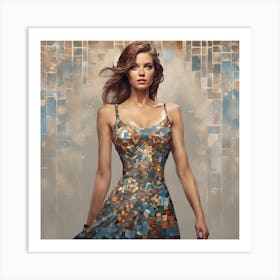 Woman In A Dress Art Print