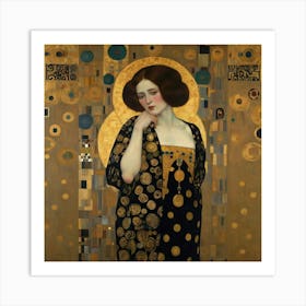 Lady In Gold Art Print