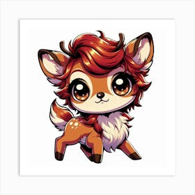 Cute Deer Art Print