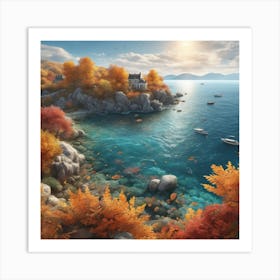 Autumn By The Sea 2 Art Print