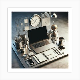 Office Desk Art Print