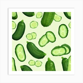 Cucumbers 7 Art Print