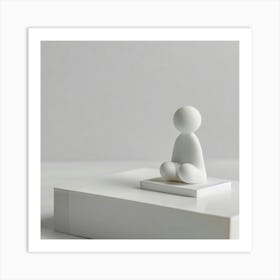 Meditating Man 3 Art Print