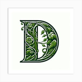 Letter D 2 Art Print