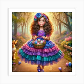 Easter Girl 1 Art Print