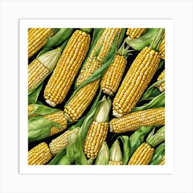 Corn On The Cob 4 Art Print