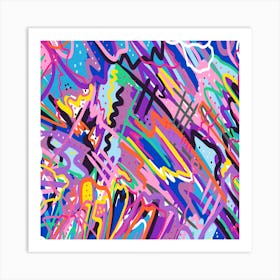 Colorful Modern Abstract Art Art Print