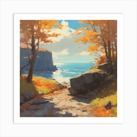 Autumn Path 4 Art Print